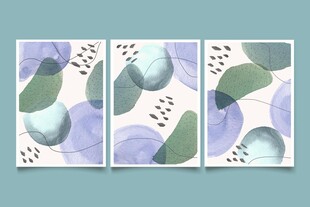 抽象几何图案矢量装饰画