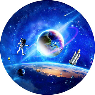 梦幻宇宙中的航天景象