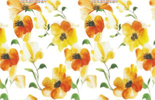 花卉图案水彩画背景