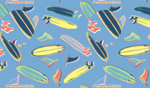 多彩冲浪板图案背景