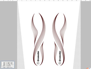 优雅曲线装饰图案设计