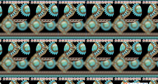 多彩手工艺品项链展示