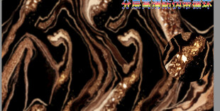 流动黑金抽象纹理图案