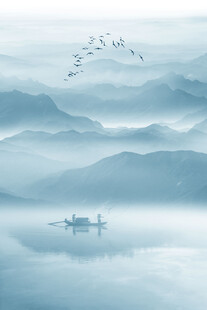 玄关山水装饰画