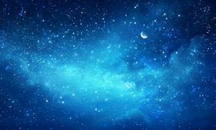 蓝色星空天花软膜