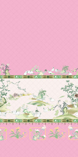 中式花卉图案装饰背景