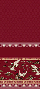 中式传统花纹红色织物图案汉服