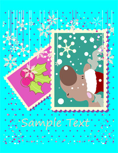 圣诞主题卡通图案设计