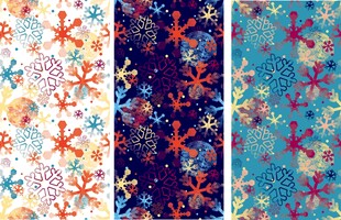 多彩花卉图案背景集合