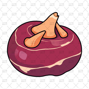 紫色萝卜卡通形象