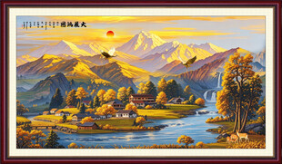 聚宝盆风水画
