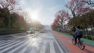 春日骑行路 美景伴身旁