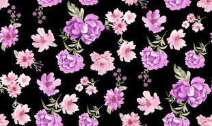 紫色花卉图案背景