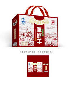 内蒙古羊肉彩盒