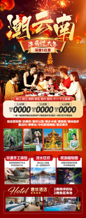 新年春节云西双版纳旅游海报