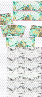 多彩花卉图案设计素材