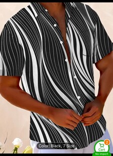 黑白波浪纹理图案