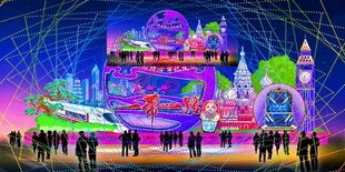 一带一路花灯彩灯