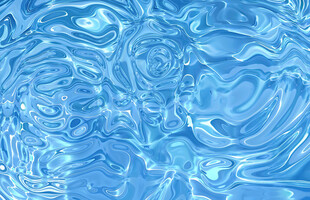 蓝色水波纹理背景图