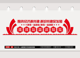 跟党一起创业文化墙