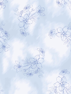 浅蓝色雪花图案背景