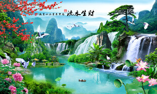 桂林山水风景画