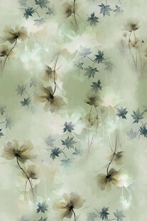 淡雅花卉图案布料纹理