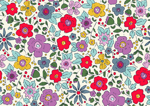 多彩花卉图案背景