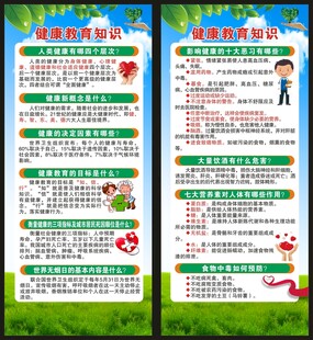 健康科普知识展架