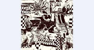 大牌黑白抽象图案