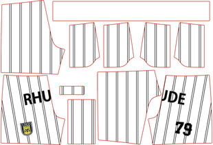 条纹运动服设计图案