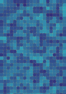 蓝绿色马赛克瓷砖图案