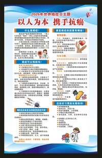 世界癌症日海报