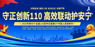 110宣传标语展板