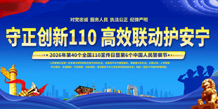 全国110宣传日展板