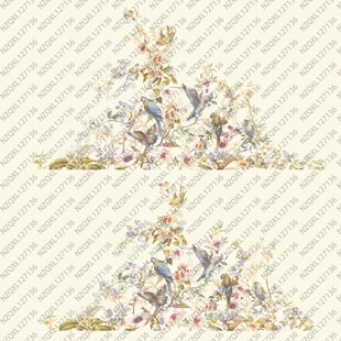 复古花卉装饰图案设计