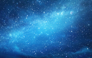 蓝色星空图