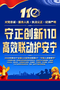 守正创新110宣传海报