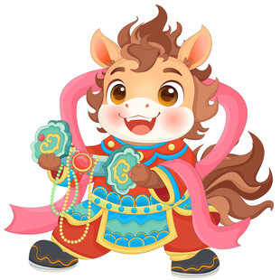 马年新年玉如意祝福吉祥如意祝福