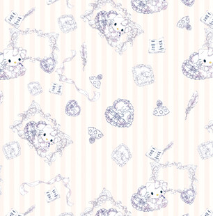 可爱手绘动物图案背景