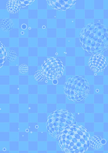 蓝色透明气泡背景图案
