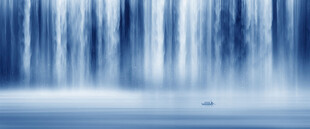 高山流水瀑布山水幕墙