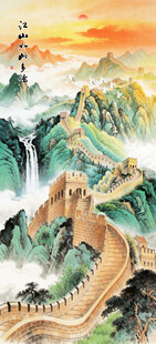 壮丽长城山水图