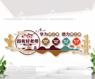 四有好老师文化墙