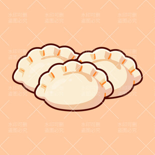 饺子插画