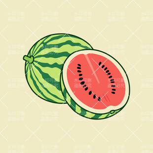 西瓜插画