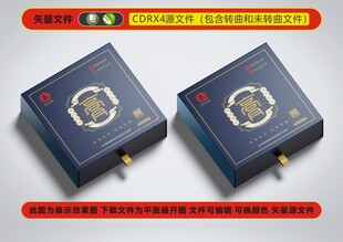 药膏包装盒平面展开图