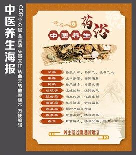 中医药浴养生海报