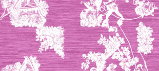 紫色底白色花卉纹理图案