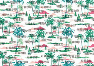 热带风情棕榈树图案背景